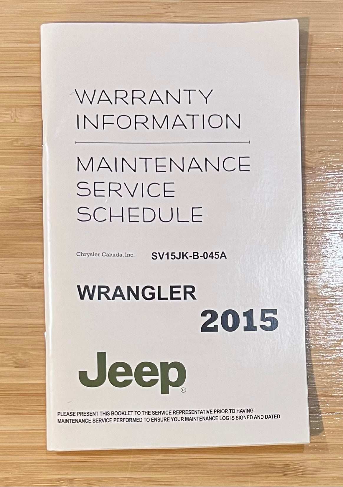 Jeep Owners Warranty and Information CD Disc from 2015 Sahara Manual Relic has been safely stored away for last 10 years and would make for a great replacement or gift