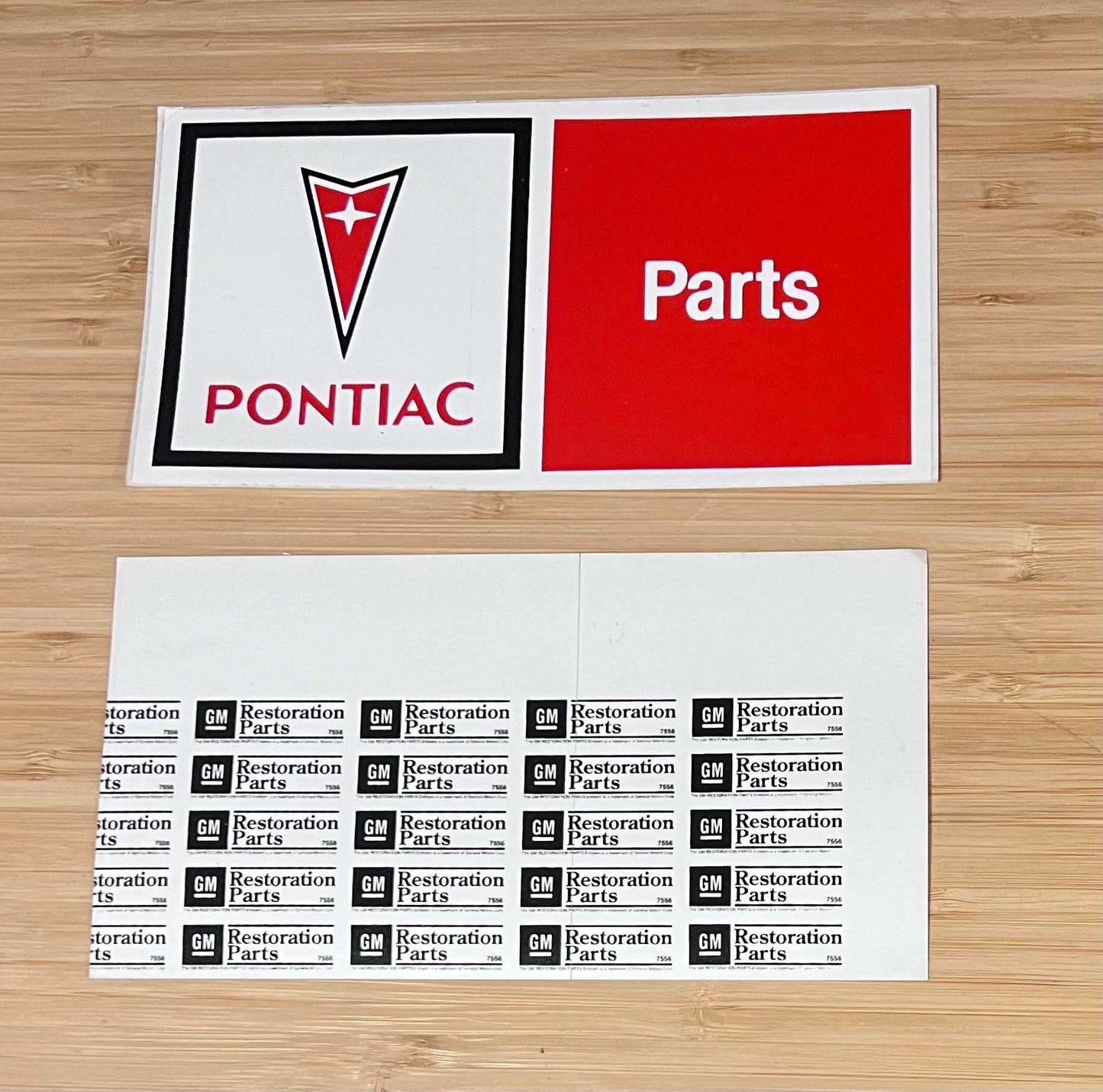 Pontiac Arrowhead Logo Parts Decal GM Restoration Parts Certified NOS Relic has been safely stored away for decades and measures approximately 4.25 x 8 inch