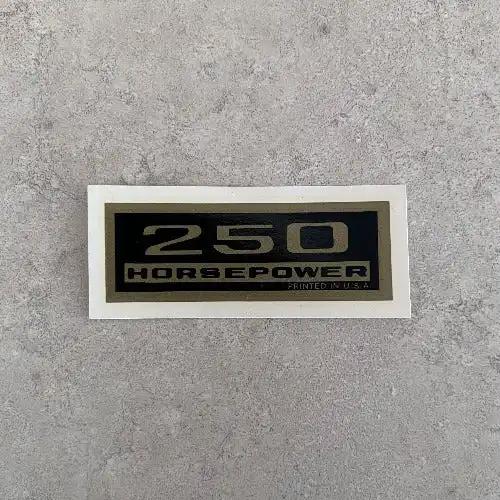 Pair 250 Horsepower Water Decals Valve Cover