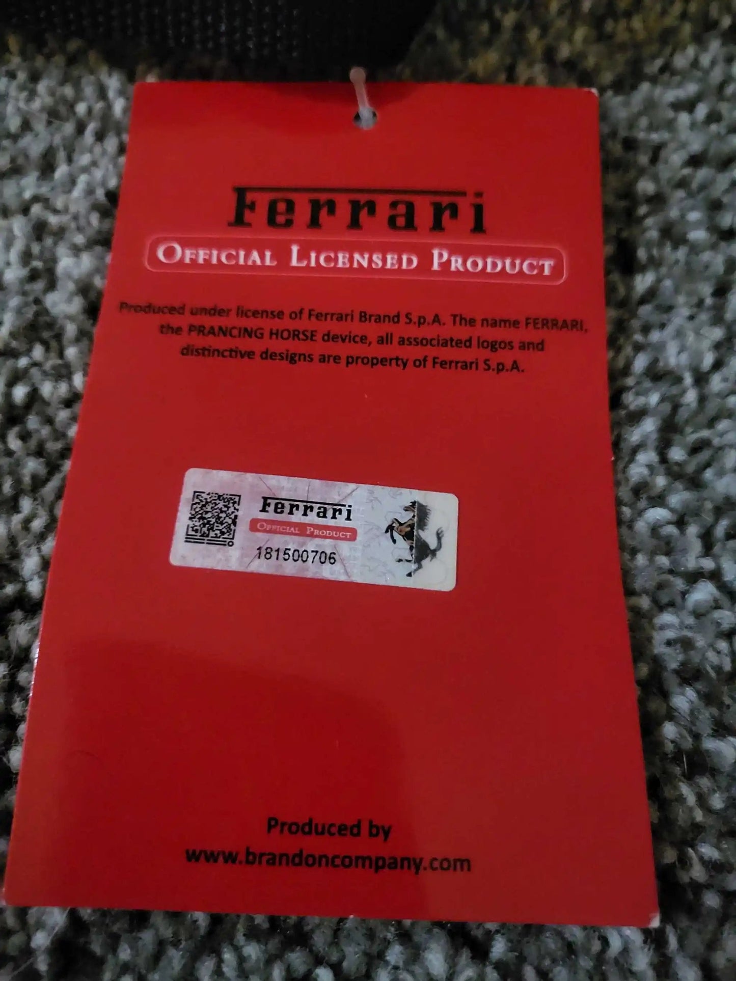 Ferrari Duffle Bag New Ferrari Fragrance with Logo Tags EXC Accessories Relic has been stored away safely for decades and measures approximately 20 in (long) x 10 in
