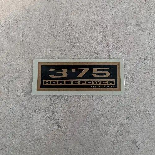 Pair 375 Horsepower Water Decals Valve Cover