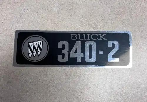 Buick 340 2 Barrel Decal