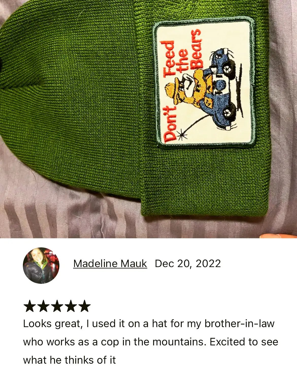 DONT FEED THE BEARS Smokey Patrol Patch Camping Nature Vintage N.O.S. Relic has been stored away safely for decades and measures approx 4 x 3 in and is in NOS EXC