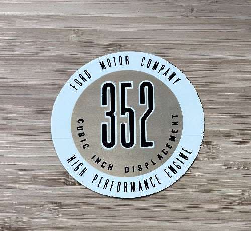 352 CID High Performance Engine Decal