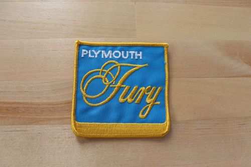 Plymouth Fury Vintage Patch Auto New Old Stock Excellent Condition Mopar relic has been stored away safely for decades and measures approximately 3 inches x 3.5 inch