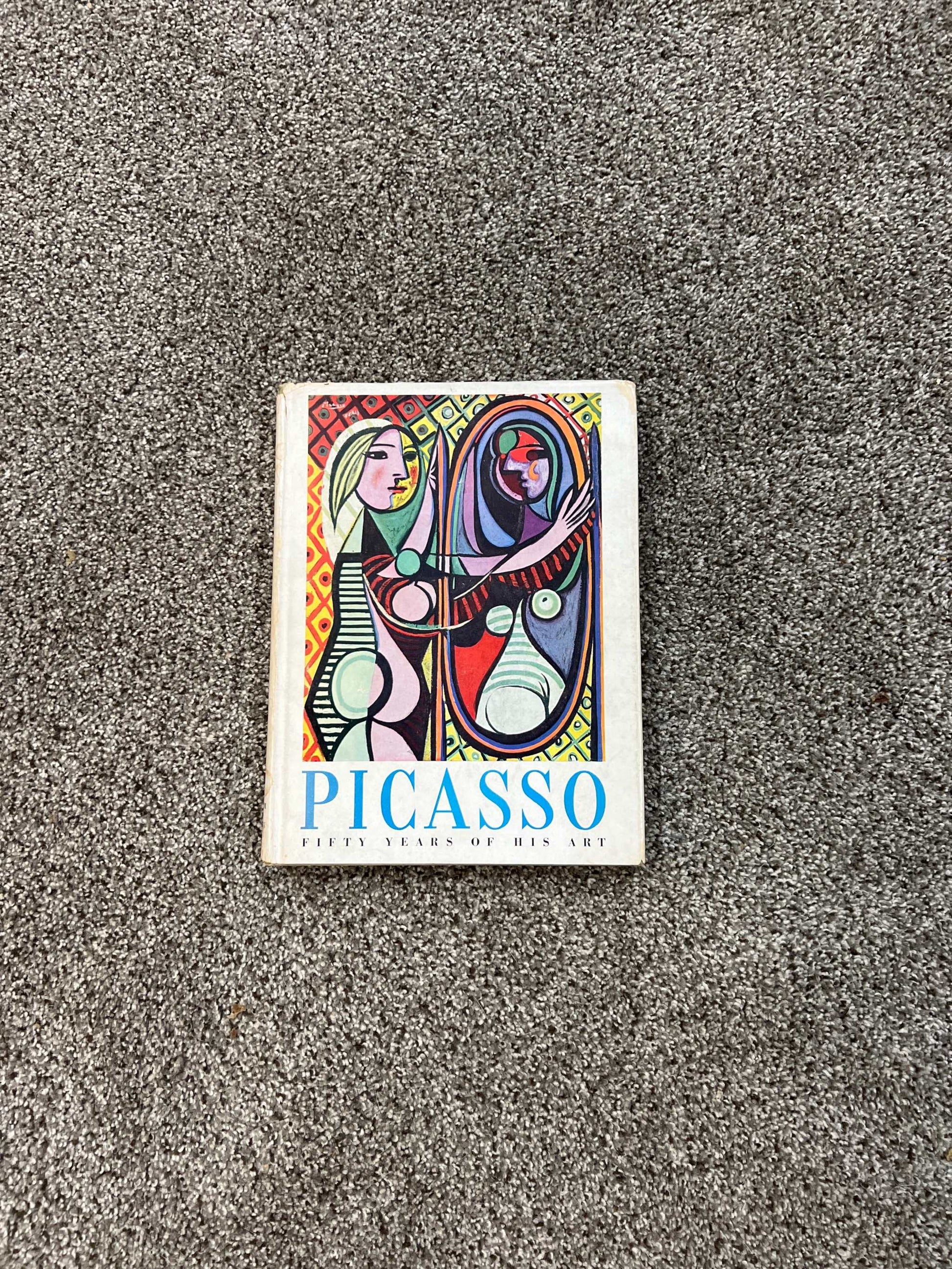 Picasso Fifty Years of His Art by Barr Alfred Hamilton Hardcover Book Eclectic Relic has been stored away safely for decades with 314 pages of information and paintings