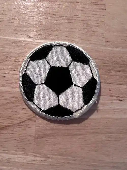 Soccer Ball Sport Patch Excellent Condition for fun or Team Concept Mint Relic has been stored safely away for decades and measures an approximately 2.75 inch circle