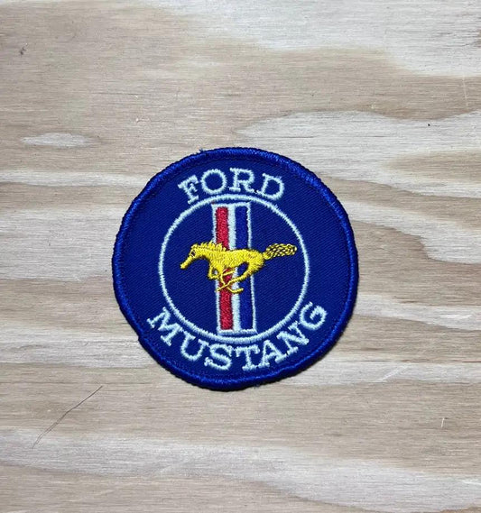 Vintage Ford Mustang Patch Pony Tri Bar Logo Mint New Old Stock Auto measures approximately 3 x 3 inches. Excellent item to add to your Mustang collection