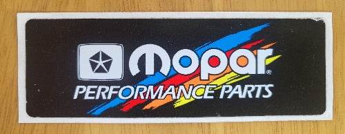 MOPAR PERFORMANCE Decal MOPAR PENTASTAR logo Retro These have been stored for decades and measures 4 1/2 inches wide and the length is 1 1/2 inch. Great Mopar item