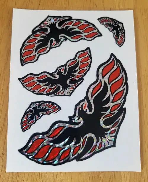 PONTIAC FIREBIRD TRANS AM 5 Pack 1970s Iridescent Decal Vintage NOS Relic has been stored safely for decades and pack consists of 5 and sheet is approx 3 in x 4 in