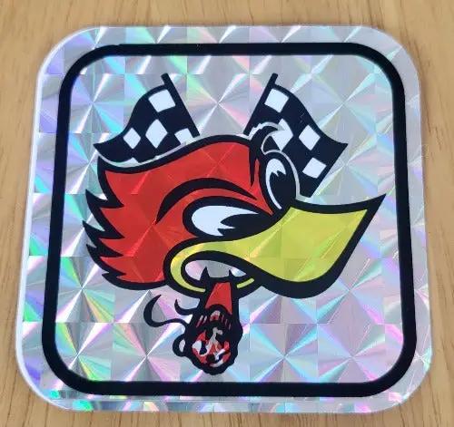Mr Horsepower Thrush Cross Flags 1970s Iridescent DECAL New Old Stock Turning back the clock big time with this adhesive decal Relic measures approx 3 inches square