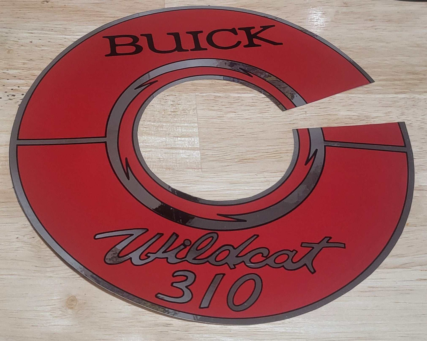 Buick 1964-66 Wildcat 310 Air Cleaner Decal 7 inch New Old Stock EXC Item Relic has been safely stored away for decades and measures approximately 7 inch circle