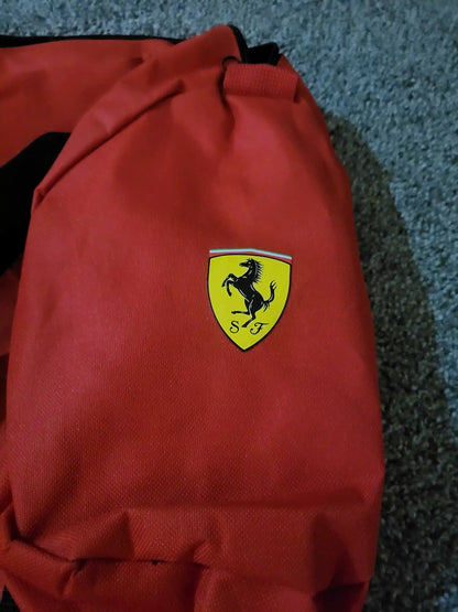 Ferrari Duffle Bag New Ferrari Fragrance with Logo Tags EXC Accessories Relic has been stored away safely for decades and measures approximately 20 in (long) x 10 in