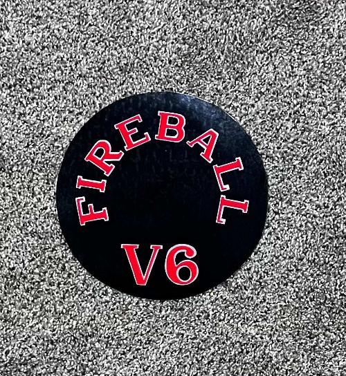 Buick 1961-64 FIREBALL V6 8.25 inch Air Cleaner Decal New Old Stock EXC Relic has been safely stored away for decades and measures approximately 8.25 inches circle