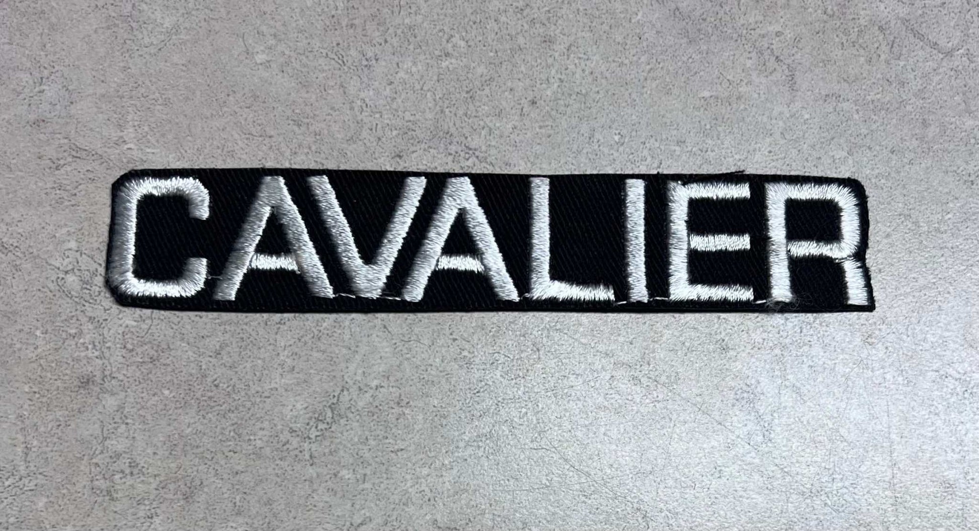 Chevy Cavalier Lettering Patch Auto New Old Stock Vintage EXC Condition Relic has been safely stored away for decades and measures approximately 2 x 5 inches