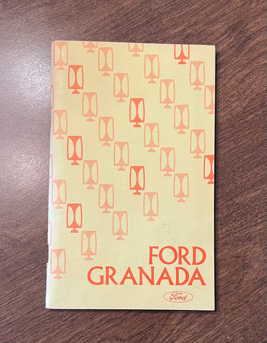 1975 Ford Granada Vintage Owners Manual Brochure N.O.S. Condition Item Relic has been safely stored away for decades and all Granada info by Ford Motor Company 2nd print