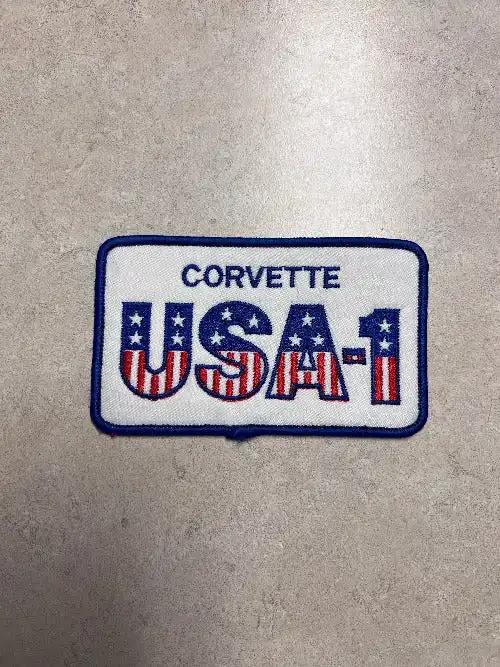 Corvette USA 1 Flag Vintage Patch