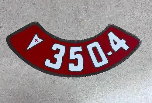 Pontiac 350 4 1950-1970s Decal