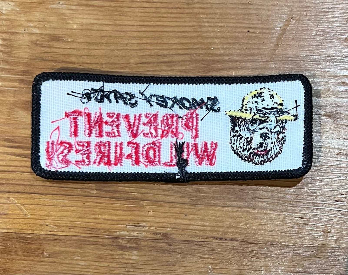 Smokey Says Prevent Wildfires Vintage Patch NOS Nature and Wildlife Relic has been safely stored away for decades and measures approx 1.5 inches x 4 inches in