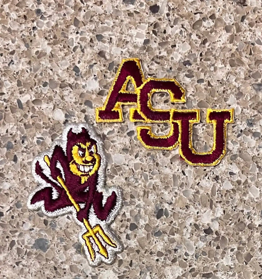 ARIZONA State SUN DEVILS PATCH ASU NCAA, great for the alumni or sports fanatic.  ASU logo and will need to be sewn. Have a look at our sports category for more NCAA