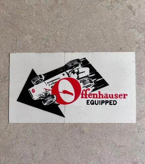 Offenhauser Equipped Window 1960s DECAL