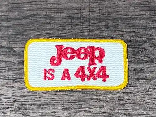 Jeep is a 4X4 Vintage Patch