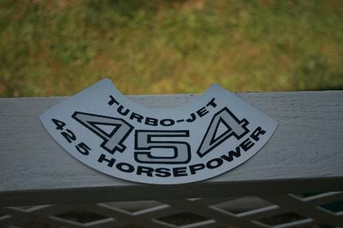 TURBO JET 454 425 HORSEPOWER Decal