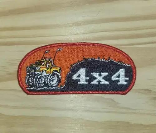 4 X 4 Monster Truck Patch OFF ROADING Mint Auto PATCH NOS VINTAGE EXC relic has been stored for decades and measures 2 inches in width by 4.75 inches in length