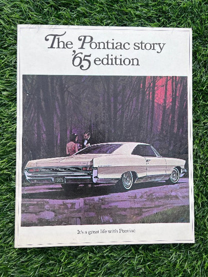 THE PONTIAC STORY '65 EDITION BROCHURE ORIGINAL VINTAGE MINT NOS ITEMITS A GREAT LIFE WITH PONTIAC! 1965 SALES BROCHURE, ORIGINAL ITEM, MINT NOS CONDITION, VINTAGE AUTO MEMORABILIA.  17 PAGES FRONT TO BACK OF VINTAGE DRAWINGS, RELEVANAutomotivePG Relics