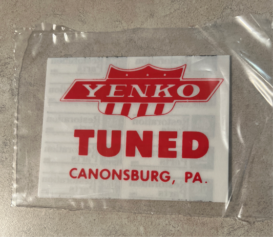 Yenko Tuned Canonsburg Pa Window Decal Chevy Chevelle Nova Camaro Relic has been stored away safely for decades and measures 2.5 inches in by 3.5 inches 