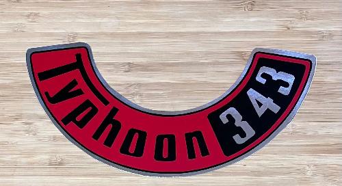 American Motors 1967 Typhoon 343 Air Cleaner Decal