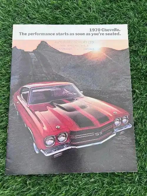 1970 CHEVELLE CHEVROLET SALES BROCHURE ORIGINAL VINTAGE NOS ITEM