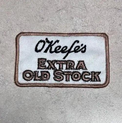 OKeefes Extra Old Stock Ale Biere Vintage Patch New Old Stock Eclectic Item Relic has been stored away safely for decades and measures approximately 2 in x 3.5 inch