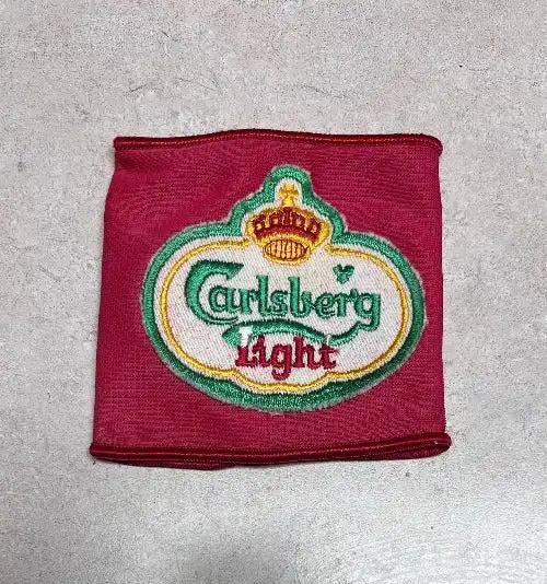 Vintage Carlsberg Light Elastic Koozie Patch New Old Stock Eclectic Item Relic has been stored away safely for decades and is a unique and rare item True Treasure