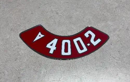 Pontiac 400 2 Decal