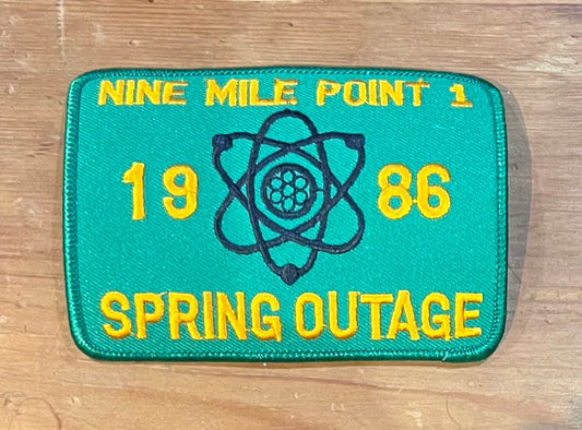Nine Mile Point 1 Spring Outage 1986 Vintage Nuclear Eclectic Patch