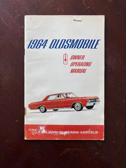 1964 Oldsmobile Original Owner Operating Manual