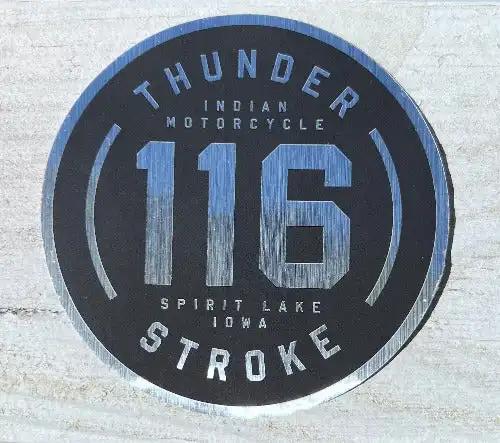 Indian Motorcycle Thunderstroke 116 Spirit Lake Iowa Decal