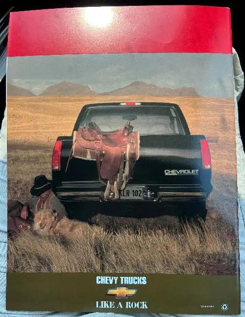 1998 CHEVROLET PICKUP C K Like A Rock Brochure NOS Mint Pickup Detailed multi page brochure of the 1998 Chevrolet C/K Pickups, spec info, large page fold outs, color