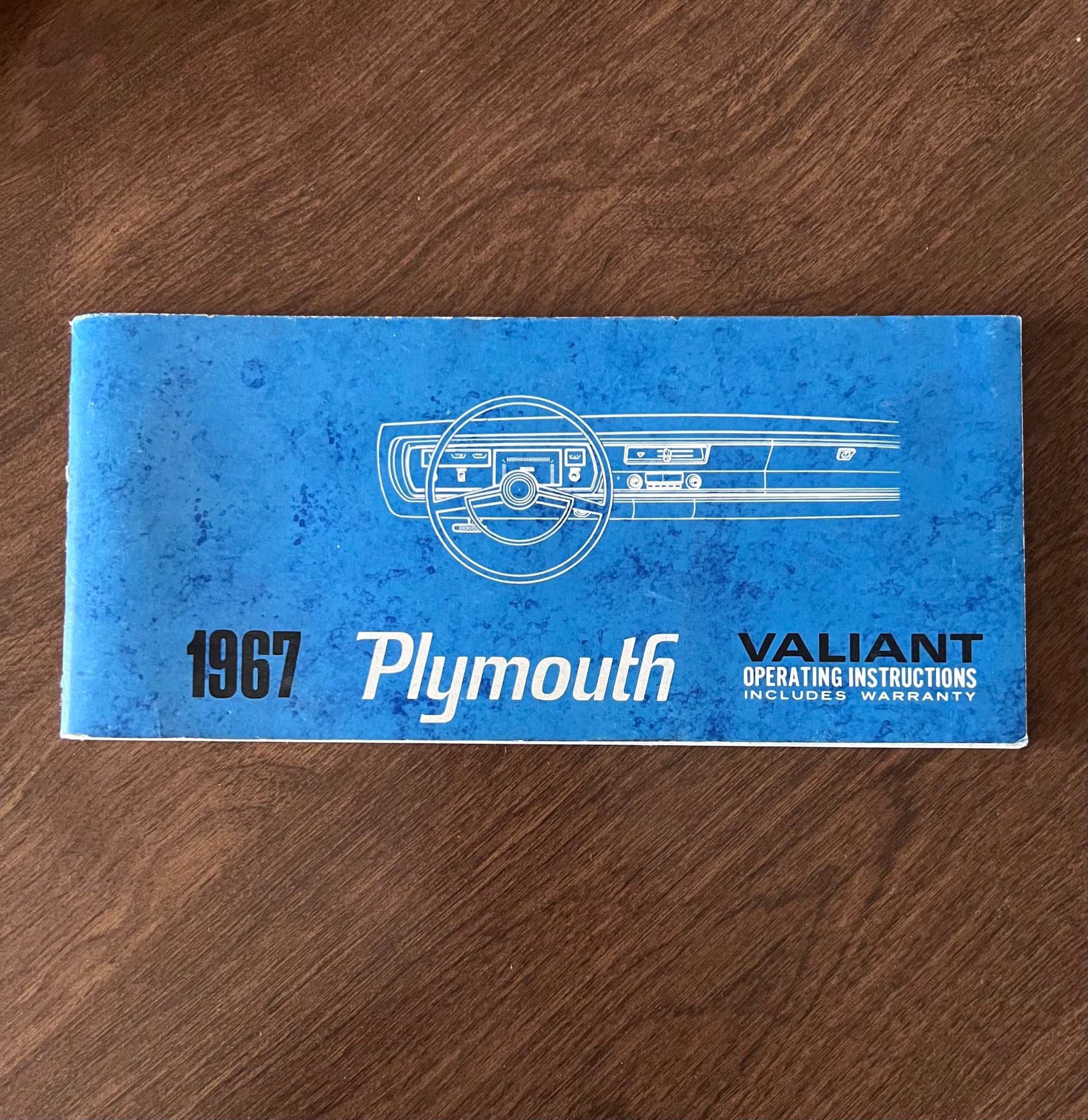 1967 Plymouth Valiant Original Vintage Owners Manual Brochure NOS Condition Relic has been safely stored away for decades and safety and maintenance instructions