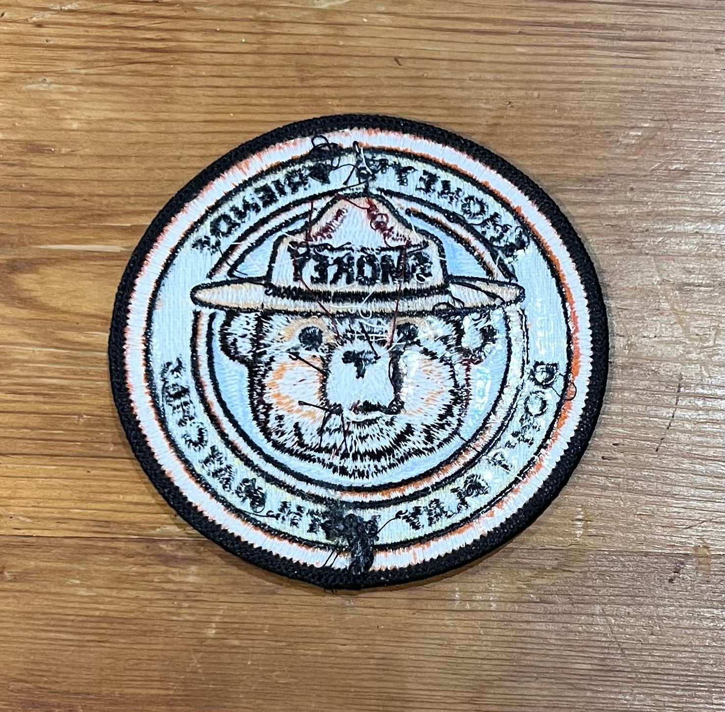 Smokey Friends Dont Play with Matches Vintage Patch NOS Nature Wildlife Relic has been safely stored away for decades and measures approx 3.5 in Circle and is EXC