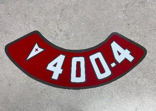 Pontiac 400 4 Decal