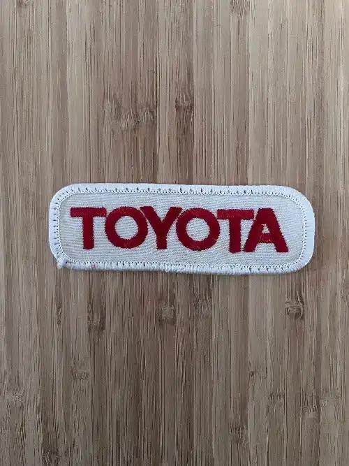 Toyota Vintage Service Patch Last one will get the slight off Colour N.O.S. So 2 for 1 Bonus Relic has been stored away safely for decades and measures approx 1.5 in