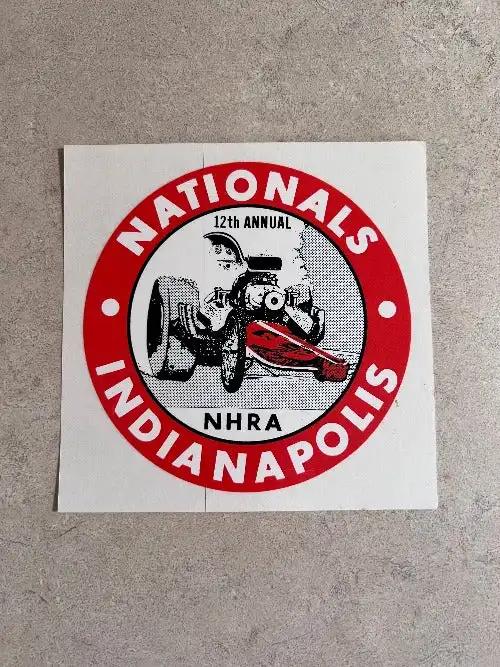 NHRA 1966 12th Annual Nationals Vintage Decal