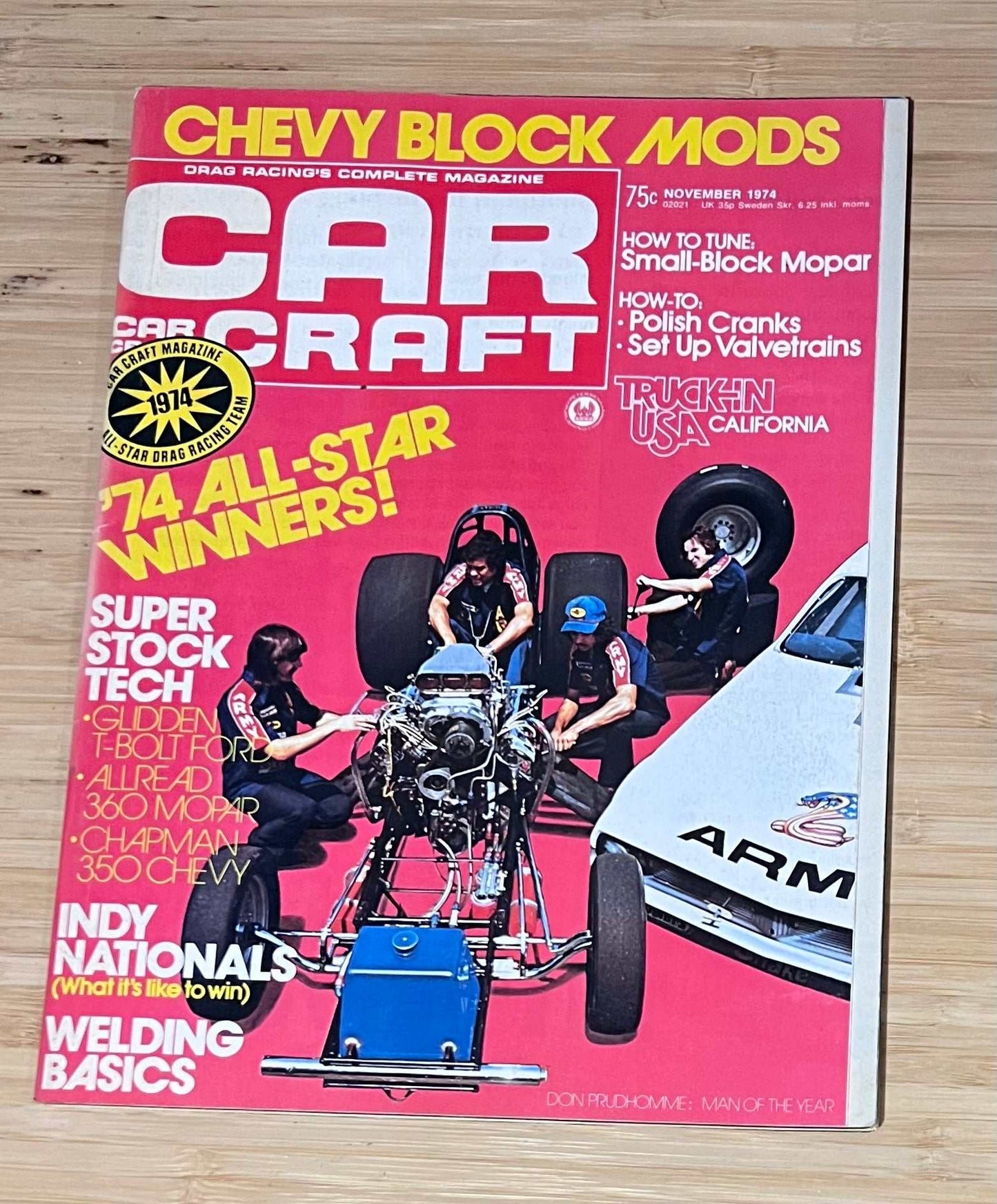 Car Craft November 1974 Magazine Eclectic Collection Featured Chevy Block Mods Relic has been store safely away for decades and also features Funky Pickups and Vans