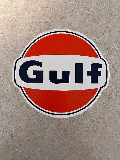 Gulf Petro Oil Racing Quarter Fender 5 inch 1960s-1970s Decal