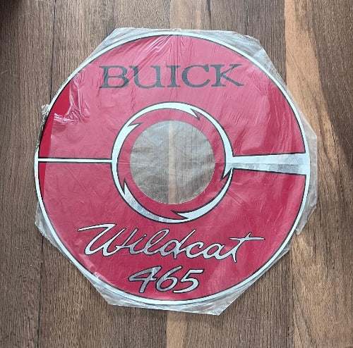 Buick Wildcat 465 Decal Red Metallic Air Cleaner Top Lid 1963 Riviera EXC