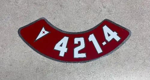 Pontiac 421 4 Decal