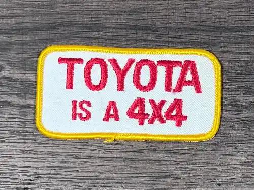 Toyota is a 4X4 Vintage Patch