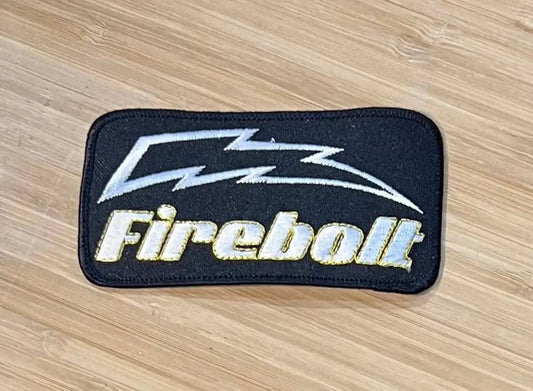 Firebolt Racing Logo Ebonite Firebolt Logo Bowling Ball Patch Sport NOS EXC Teams League ...